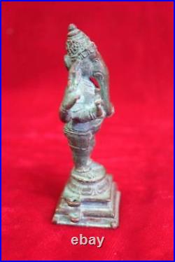 Old Vintage Brass Copper Statue Of Lord Ganesha Antique Decor Collectible Ph-79