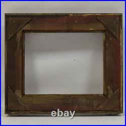 Old decorative wooden frame dimensions 11,2 x 8,8 in inside