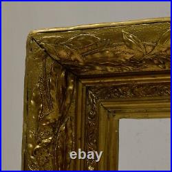 Old decorative wooden frame original dimensions 17.1 x 12.6 in inside