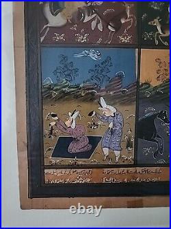 One Of A Collection Of Antique PERSIAN or INDIAN MINIATURES Manuscript On Paper