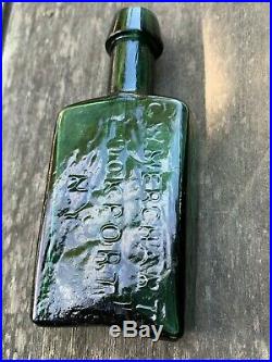 Open Pontil C. W. MERCHANT Lockport N. Y. Antique Medicine Bottle A BEAUTY