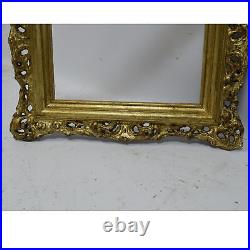 Openwork wooden frame coated with metal flakes dimensions 9,8 x 7,5 in