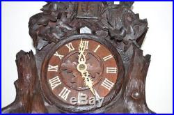 Origenell BEHA cuckoo clock 18thc Black forest mint condition 17.0 in
