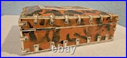 Original Antique 19 Century Anglo Indian Tortoise Shell Jewelry Box