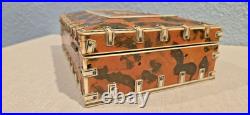 Original Antique 19 Century Anglo Indian Tortoise Shell Jewelry Box