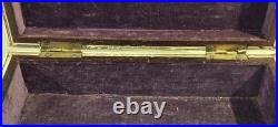 Original Antique 19 Century Anglo Indian Tortoise Shell Jewelry Box