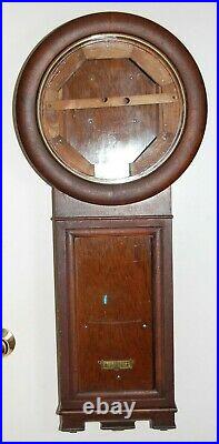Original Antique Seth Thomas no. 2 weight driven regulator wall clock Case