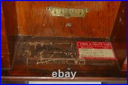 Original Antique Seth Thomas no. 2 weight driven regulator wall clock Case