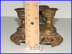 Original Best Tibetan Antique Used Buddhist Bronze Ritual Oil Lamp