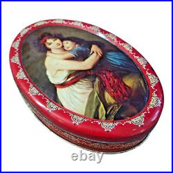 Original Vintage Old Antique Rare Morton Adv. Litho. Print Tin Box, Collectible