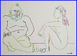 PABLO PICASSO 1955 LITHOGRAPH withCOA. Invest in listed VINTAGE Picasso RARE ART