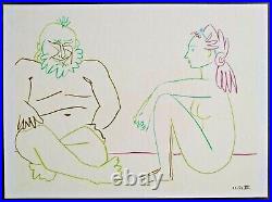 PABLO PICASSO 1955 LITHOGRAPH withCOA. Invest in listed VINTAGE Picasso RARE ART