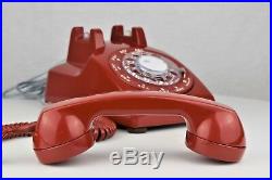 Professionally Restored & Working Vintage Antique Telephone Cherry Red 500