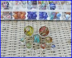 Quality marbles Large collection of 340 antique German handmade marbles