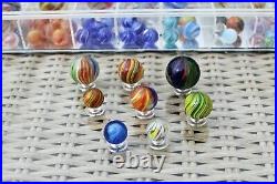 Quality marbles Large collection of 340 antique German handmade marbles