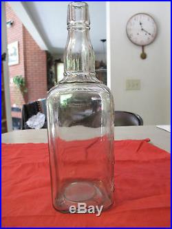 Quart Jack Daniels Sour Mash Whiskey Rare 1895 Antique Bottle Belle of Lincoln