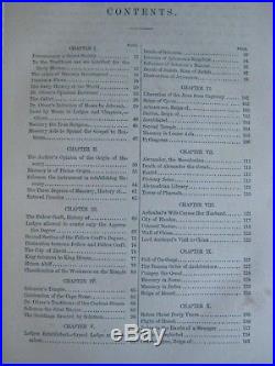 RARE 1st EDT 1858 MASONIC ANTIQUE HISTORY of FREEMASONRY OCCULT KNIGHTS TEMPLAR