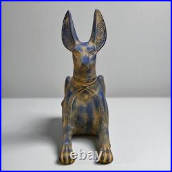 RARE ANCIENT ANTIQUE Egyptian Anubis Statue God Jackal Dog Pharaonic Egyptian BC