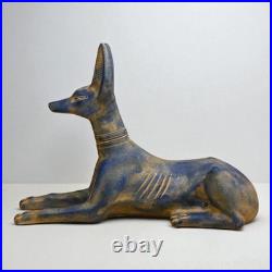 RARE ANCIENT ANTIQUE Egyptian Anubis Statue God Jackal Dog Pharaonic Egyptian BC