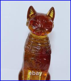 RARE ANCIENT EGYPTIAN ANTIQUE Bastet Cat Bast Amber Statue Stone Egypt History