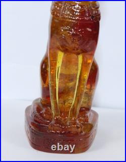 RARE ANCIENT EGYPTIAN ANTIQUE Bastet Cat Bast Amber Statue Stone Egypt History