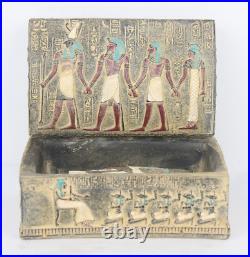 RARE ANCIENT EGYPTIAN ANTIQUE ISIS Nefertari Horus Ramses II Jewelary Box EgyHis