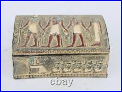 RARE ANCIENT EGYPTIAN ANTIQUE ISIS Nefertari Horus Ramses II Jewelary Box EgyHis