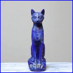 RARE ANCIENT EGYPTIAN ANTIQUE Malachite Statue Of Goddess Bastet Cat Egypt BC