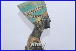 RARE ANCIENT EGYPTIAN ANTIQUE Queen Nefertiti Head Statue Stone -Egypt History
