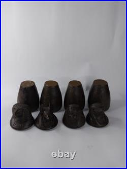 RARE ANCIENT EGYPTIAN ANTIQUITIES 4 Statue Stone Canopic Jars with Hieroglyphics