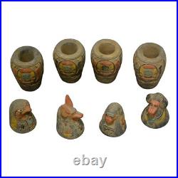 RARE ANCIENT EGYPTIAN ANTIQUITIES 4 Stone Box Canopic Jars Internal Organs