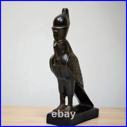 RARE ANCIENT EGYPTIAN ANTIQUITIES Black Statue God Horus As Falcon Bird Egypt BC