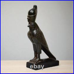 RARE ANCIENT EGYPTIAN ANTIQUITIES Black Statue God Horus As Falcon Bird Egypt BC