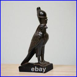 RARE ANCIENT EGYPTIAN ANTIQUITIES Black Statue God Horus As Falcon Bird Egypt BC