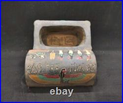 RARE ANCIENT EGYPTIAN ANTIQUITIES Box Jewelry With Engraves Pharaonic Egypt BC