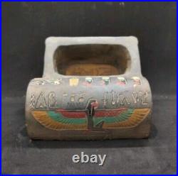 RARE ANCIENT EGYPTIAN ANTIQUITIES Box Jewelry With Engraves Pharaonic Egypt BC