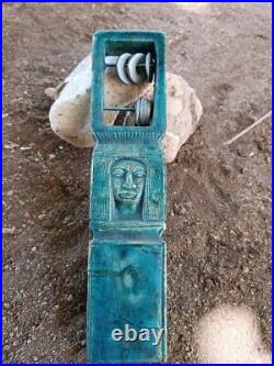 RARE ANCIENT EGYPTIAN ANTIQUITIES Goddess Hathor Sistrum (Musical Instrument) BC