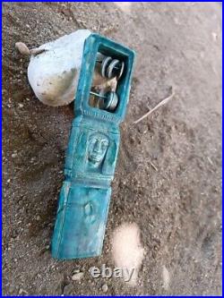 RARE ANCIENT EGYPTIAN ANTIQUITIES Goddess Hathor Sistrum (Musical Instrument) BC