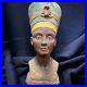 RARE-ANCIENT-EGYPTIAN-ANTIQUITIES-Head-Queen-Nefertiti-Carved-Of-Heavy-Stone-BC-01-cv
