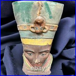 RARE ANCIENT EGYPTIAN ANTIQUITIES Head Queen Nefertiti Carved Of Heavy Stone BC