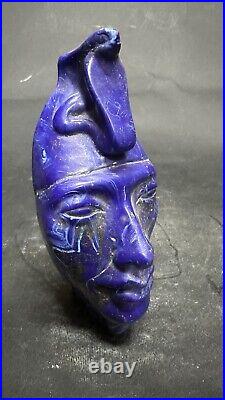 RARE ANCIENT EGYPTIAN ANTIQUITIES Mask Pharaonic for King Akhenaten Egyptian BC