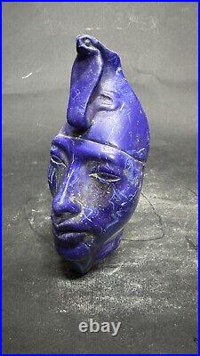 RARE ANCIENT EGYPTIAN ANTIQUITIES Mask Pharaonic for King Akhenaten Egyptian BC