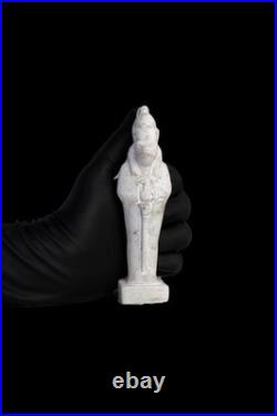 RARE ANCIENT EGYPTIAN ANTIQUITIES Statue Goddess Heqet Egyptian Pharaonic BC