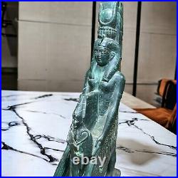 RARE ANCIENT EGYPTIAN ANTIQUITIES Statue Goddess Isis and God Osiris Egyptian BC