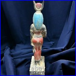 RARE ANCIENT EGYPTIAN ANTIQUITIES Statue Large Hathor Goddess Of Sky Pharaonic