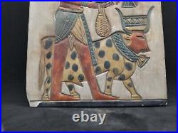 RARE ANCIENT EGYPTIAN ANTIQUITIES Stela Relief for Size a Human to a Cow BC