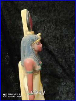 RARE ANCIENT EGYPTIAN Pharaonic Pharaonic ANTIQUE Statue Queen ISIS 1758 BC 31cm