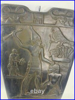 RARE ANTIQUE ANCIENT EGYPTIAN Pharaonic Black Palette Egypt King Narmer Unified