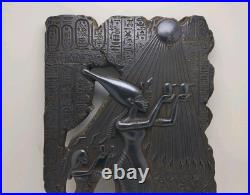 RARE ANTIQUE ANCIENT EGYPTIAN Stela King Akhenaten, Nefertiti & Their Children