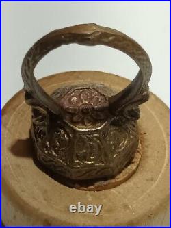 RARE Ancient bronze ring, size 19, original